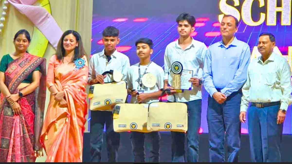 Young innovators of Innocent Hearts made their mark at Tech Manthan 3.0