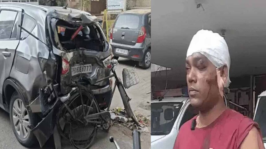 Accident Outside Jalandhar Former Minister Manoranjan Kalia House