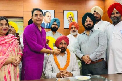 Baljinder Dhillon took over as Chairman Punjab Agro Foodgrains Corporation