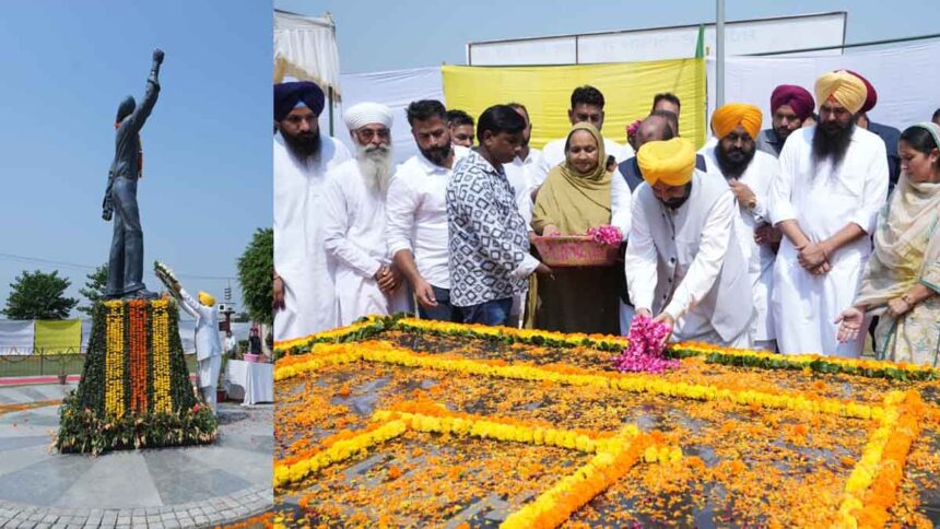 CM Mann pays tribute to Shaheed-e-Azam Bhagat Singh