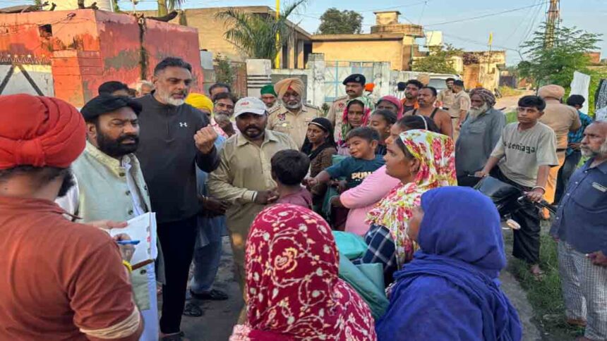 Chairman of District Planning Committee visited the affected villages