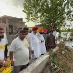 Harpal Singh Cheema and Harjot Bains visited flood affected areas