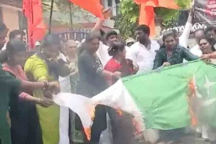 India Pakistan cricket Match Protest LIVE Photos