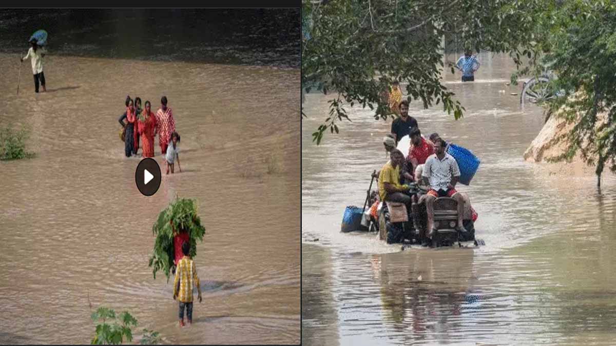 Many areas of Delhi are flooded with water