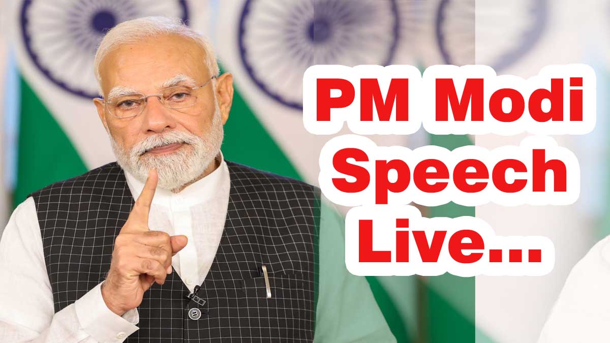 PM Modi Speech Live