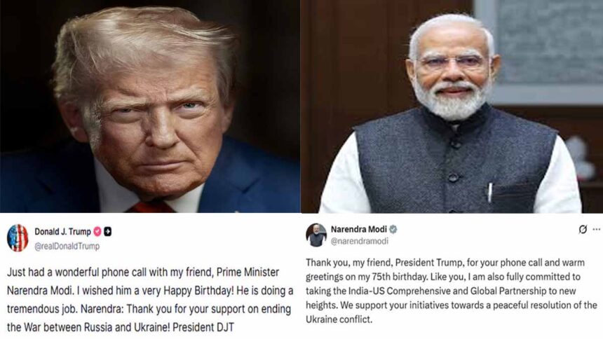 Donald Trump Calls Narendra Modi Wishes Him On His Birthday