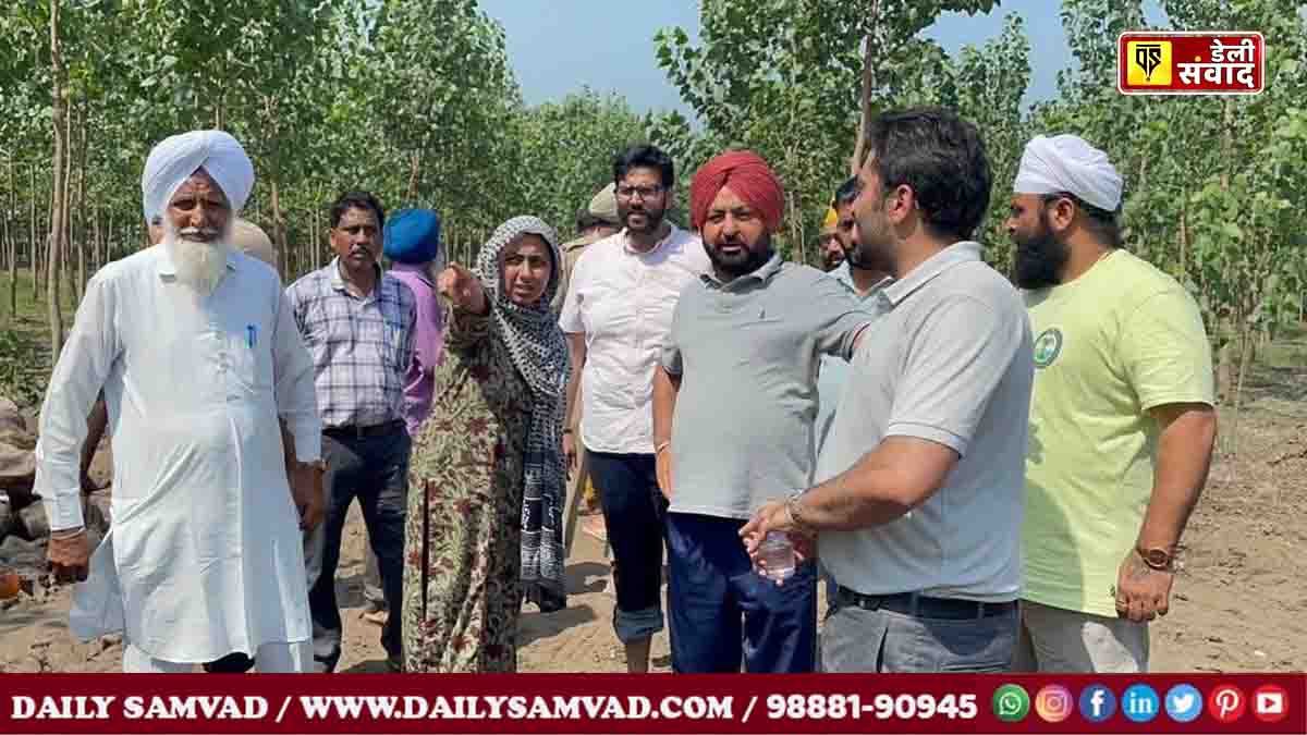 सांसद संजय सिंह और कैबिनेट मंत्रियों ने डेरा बाबा नानक में बाढ़ प्रभावित लोगों का हाथ थामा