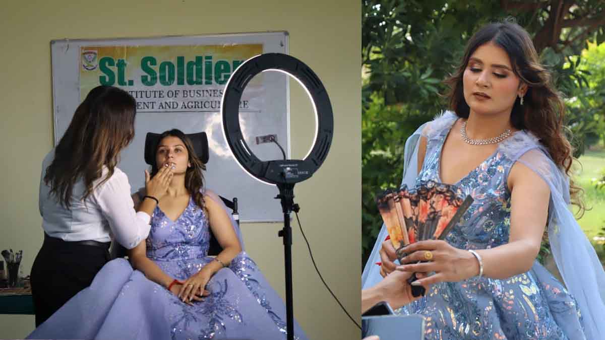 St. Soldier's Fashion Designing Department organised a seminar on Party Makeup