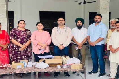 Vivek Modi was organised a medical camp in village Khun Khun