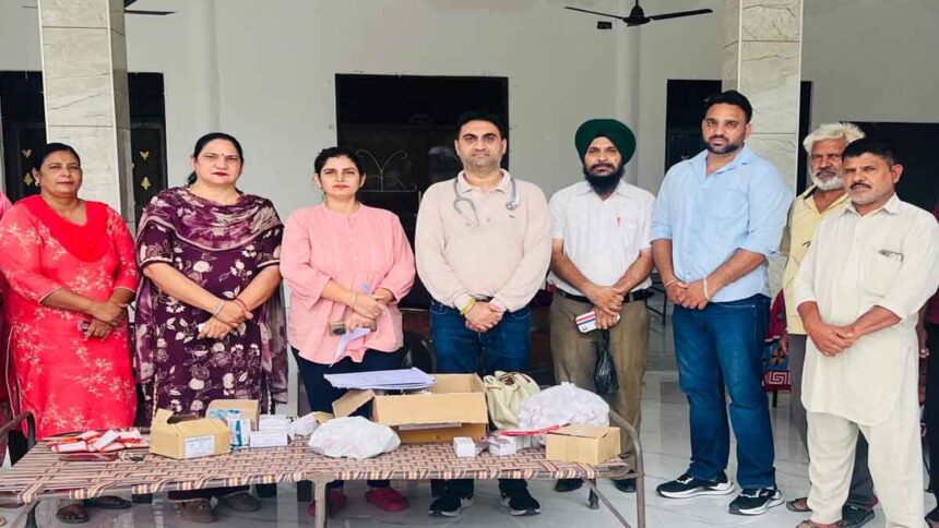 Vivek Modi was organised a medical camp in village Khun Khun