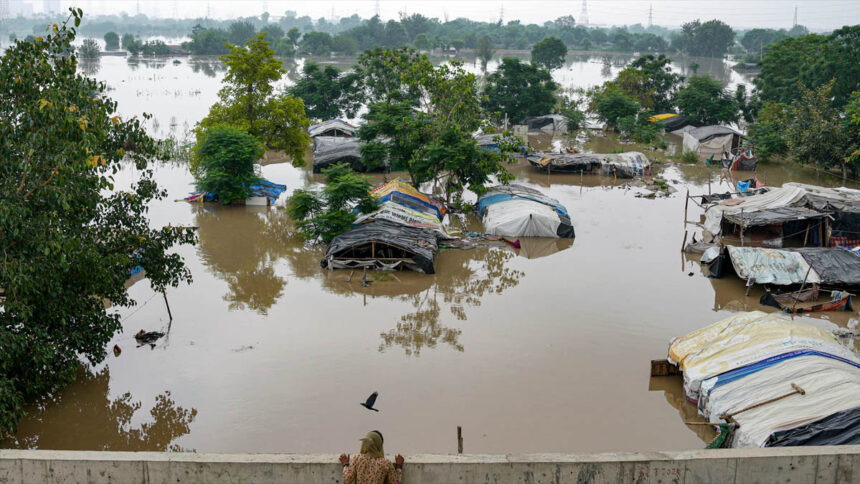 Flood Situation Near Yamuna River