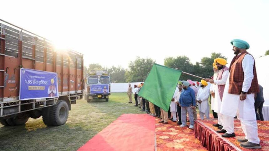 The Punjab government has begun distributing free wheat seeds to farmers