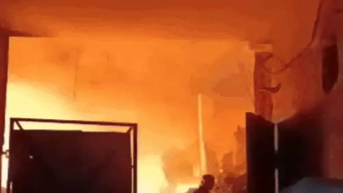 Fire breaks out at slipper factory in Jalandhar