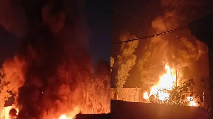 Fire breaks out in tyre factory godown in Jalandhar