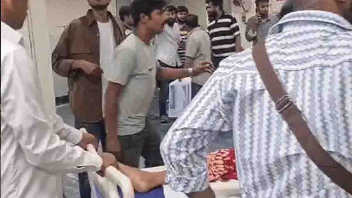 Fire in SMS Hospital