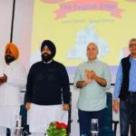 Harjot Singh Bains with Manish Sisodia launched The English Edge Program