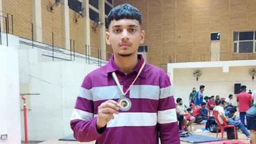 Karamjot Singh, a student of St. Soldier Co-Ed College