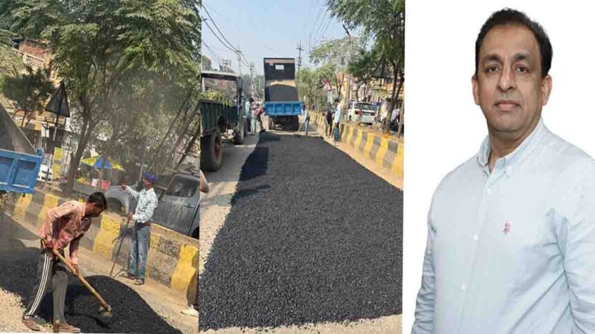 जालंधर में लाडोवाली रोड का पैचवर्क काम पूरा हुआ, व्यापारियों ने नितिन कोहली का किया धन्यवाद 