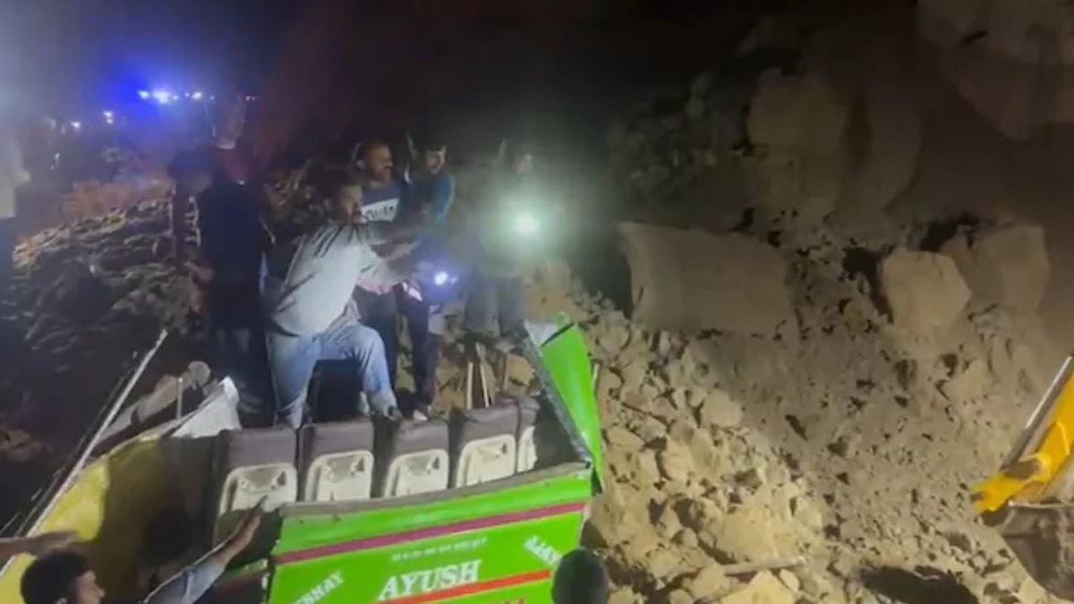 Private bus accident in bilaspur, Himachal