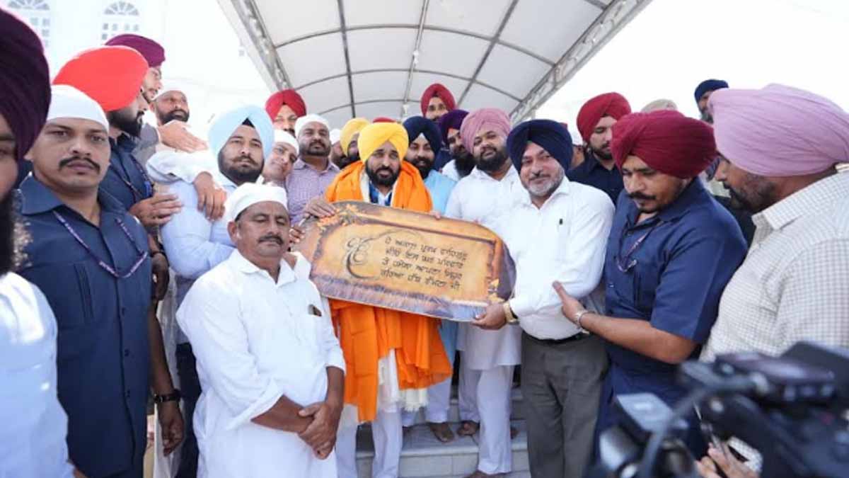 मुख्यमंत्री भगवंत मान ने श्री आनंदपुर साहिब में विरासती मार्ग का नींव पत्थर रखा