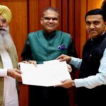 Sanjeev Arora and Gurmeet Singh Khuddian invite Goa CM for the 350th Martyrdom Day