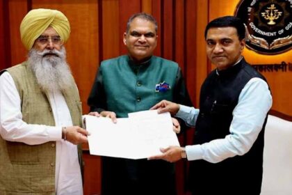 Sanjeev Arora and Gurmeet Singh Khuddian invite Goa CM for the 350th Martyrdom Day