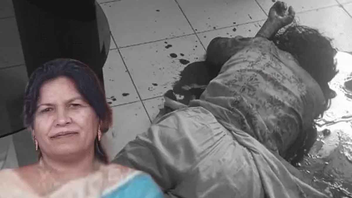 A son murdered his mother in Chandigarh and fled. The accused is an employee of Punjab University. File photo of the woman, Sushila