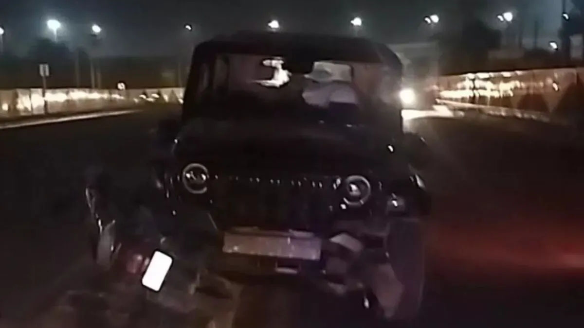 Speeding THAR car hits a child in Delhi's Vasant Kunj