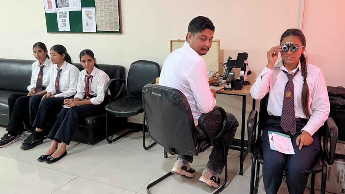 free eye check-up camp organized at Innocent Hearts