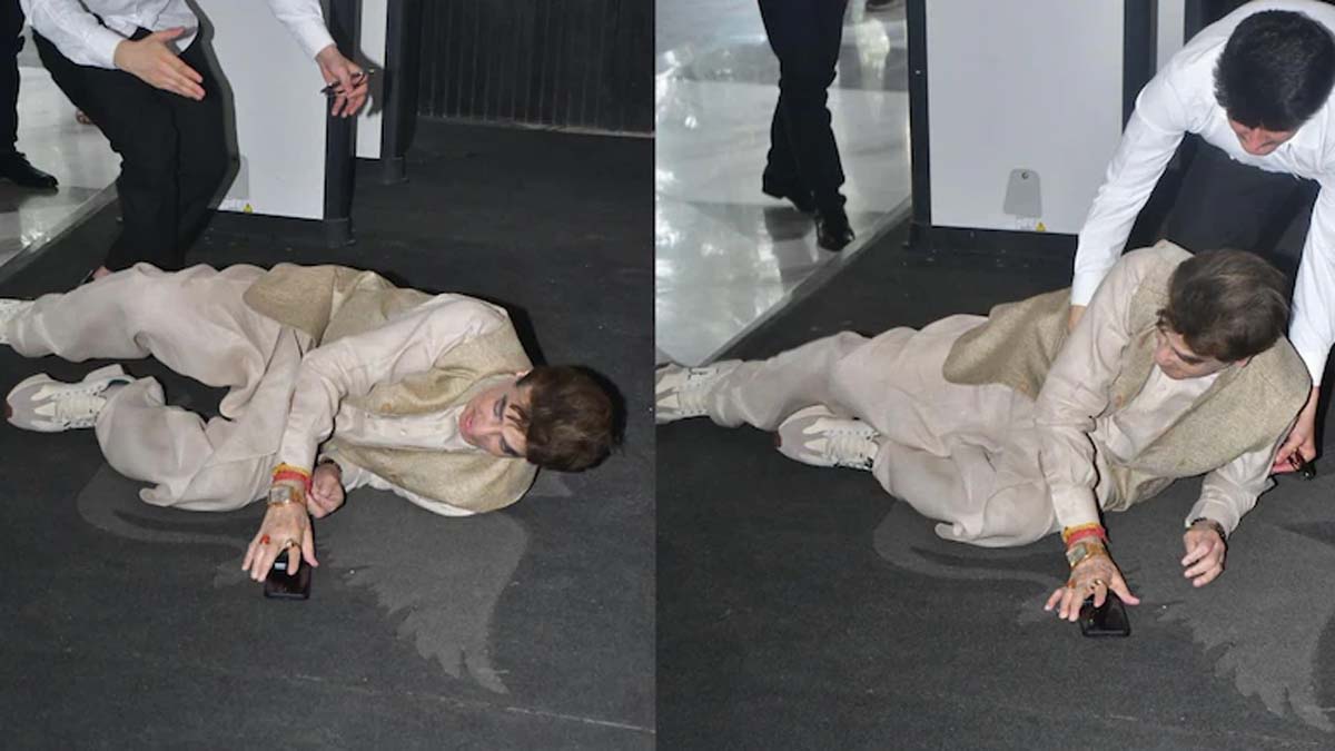 Veteran Bollywood actor Jeetendra suffered a brief mishap