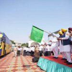 CM Mann flagged off the first batch of buses carrying pilgrims to Amritsar
