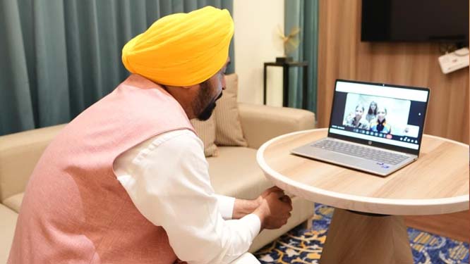 CM Mann interacted with Indian women's team captain Harmanpreet Kaur