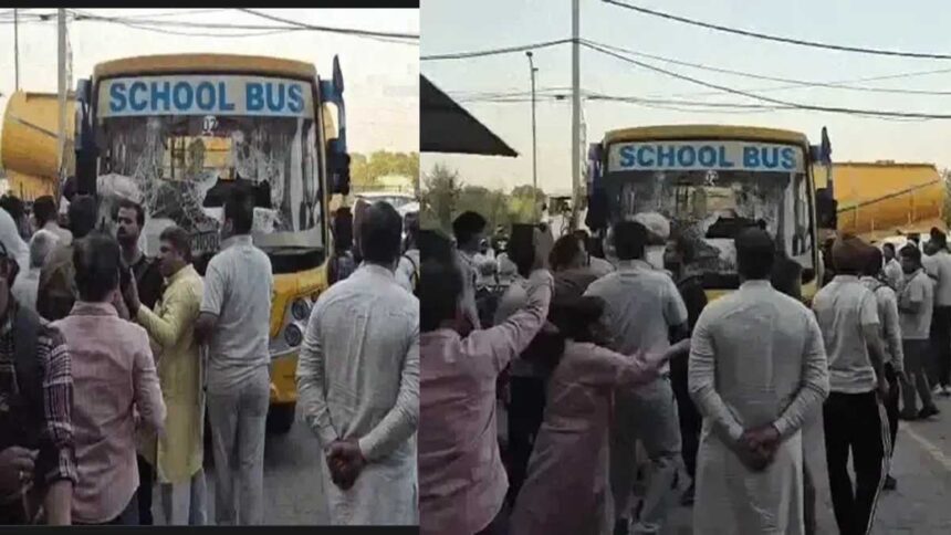 Delivery boy was crushed by a speeding school bus in Ludhiana