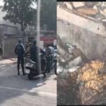 Fire breaks out at a house on Race Course Road in Amritsar