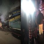 Fire broke out in a three-storey building in Ludhiana