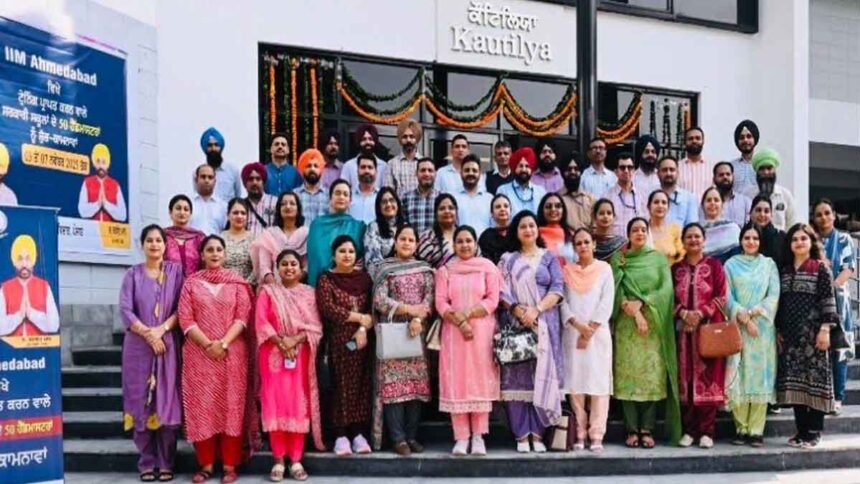Headmasters from Punjab leaves for training at IIM Ahmedabad
