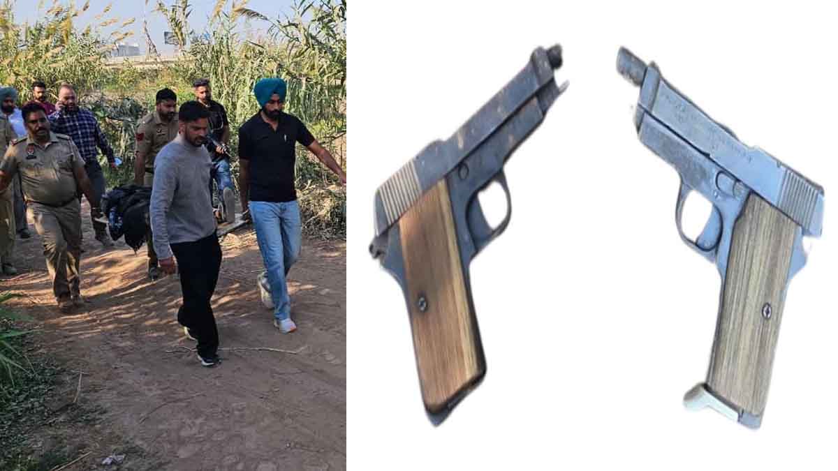 two pistols recovered