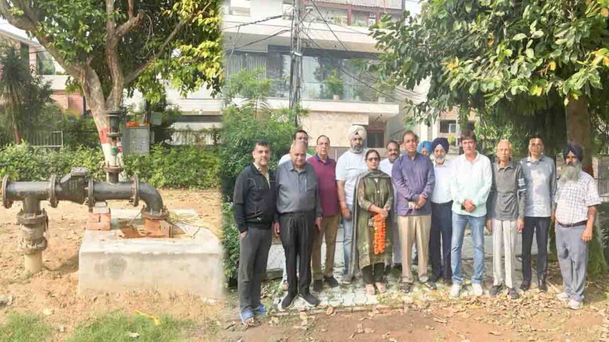 Nitin Kohli inaugurated the tubewell at Jawahar Nagar Tanki Wala Park