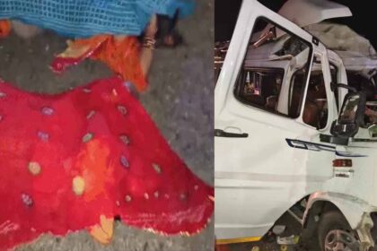 Tempo Traveller rams into parked trailer in Rajasthan