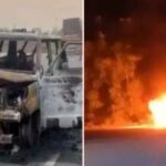 Ambulance Catches Fire