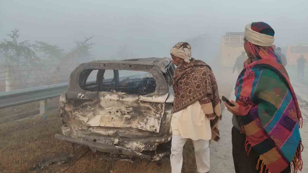 Yamuna Expressway Fire Accident LIVE Video Update