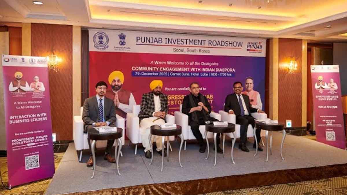 CM Bhagwant Mann reaches South Korea