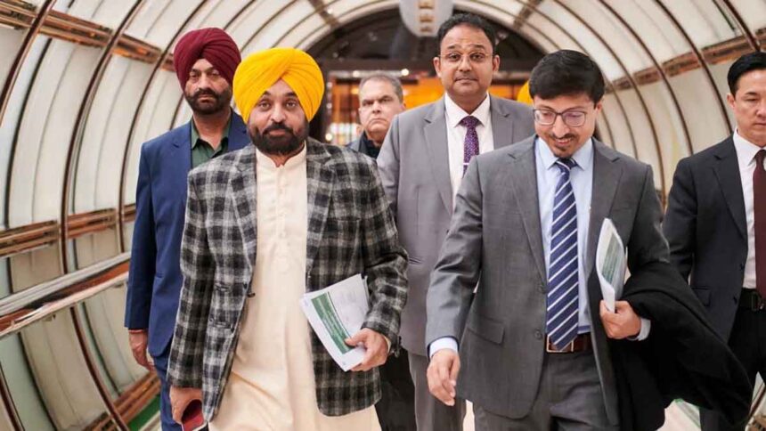 CM Bhagwant Mann reaches South Korea