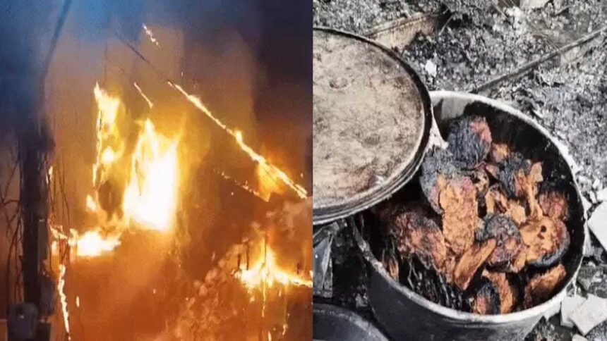 Fire breaks out at Laxmi Sweet Shop in Jalandhar