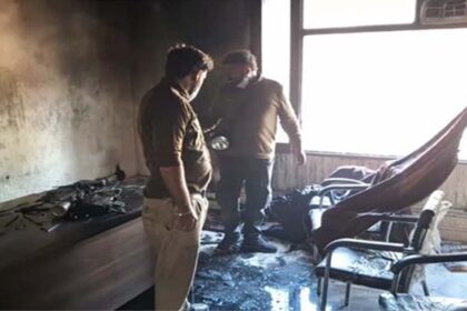 Fire broke out at the GST office