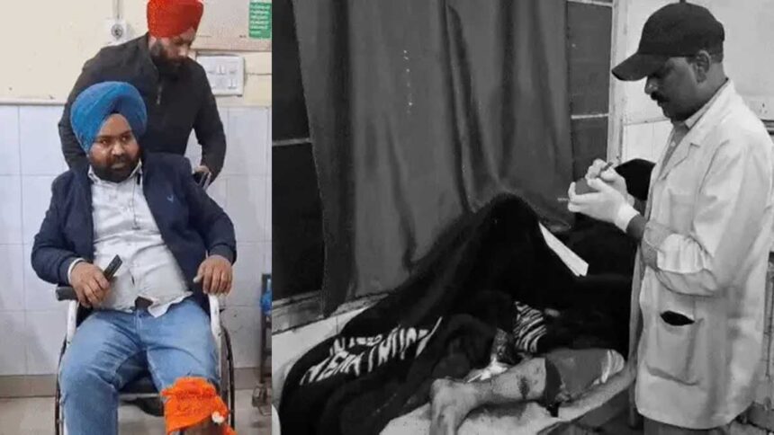 Doctors treating the injured at the hospital