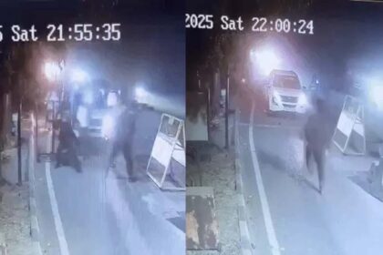 CCTV footage of the fight between toll workers and car riders at Ladowal Toll Plaza.