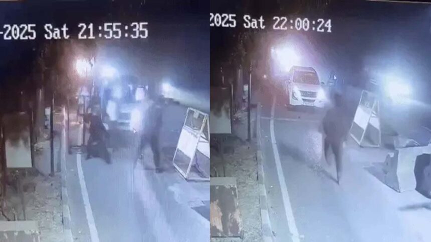 CCTV footage of the fight between toll workers and car riders at Ladowal Toll Plaza.