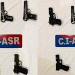 Five pistols Recovered