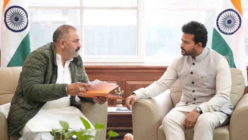 Former MP Sushil Rinku met Civil Aviation Minister Ram Mohan Naidu Kinjarapu